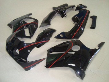 Wholesale 1988-1989 Honda CBR250RR MC19 Motorcycle Fairings - Glossy Black Red Line Canada