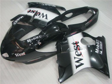 Wholesale 1996-2007 Honda CBR1100XX Blackbird Motorcycle Fairings - Glossy Black White West Canada