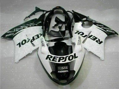 Wholesale 1996-2007 Honda CBR1100XX Blackbird Motorcycle Fairings - White Glossy Black Repsol Canada