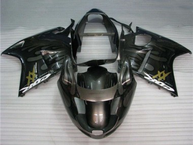 Wholesale 1996-2007 Honda CBR1100XX Blackbird Motorcycle Fairings - Glossy Black Silver Flame Canada