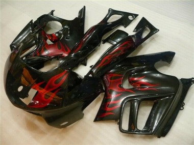 Wholesale 1995-1996 Honda CBR600 F3 Motorcycle Fairings - Glossy Black Red Flame Canada