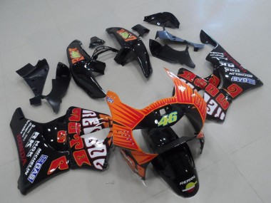 Wholesale 1998-1999 Honda CBR900RR 919 Motorcycle Fairings - Glossy Black Orange Rossi Canada