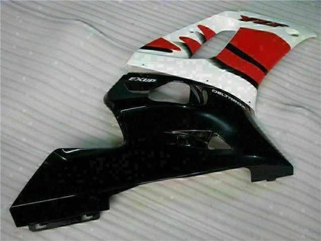 1998-2002 Yamaha YZF R6 Motorcycle Fairing - White Red Glossy Black Canada