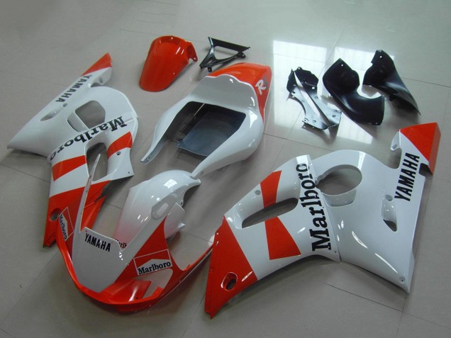 1998-2002 Yamaha YZF R6 Motorcycle Fairings - White Red Marlboro Canada