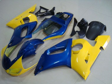 Wholesale 1998-2002 Yamaha YZF R6 Motorcycle Fairings - Yellow Blue Canada