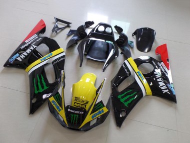 Wholesale 1998-2002 Yamaha YZF R6 Motorcycle Fairings - Glossy Black Yellow Red Green Motul Monster Canada
