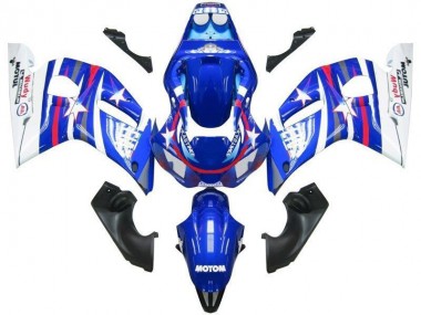 Wholesale 1998-2002 Yamaha YZF R6 Motorcycle Fairings - White Blue Red Fiat Motul Canada