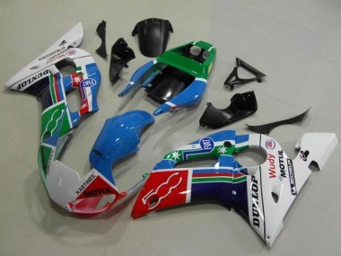 Wholesale 1998-2002 Yamaha YZF R6 Motorcycle Fairings - White Blue Green Red Fiat Motul Michelin Dunlop Canada
