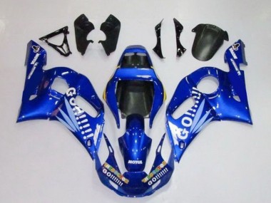 Wholesale 1998-2002 Yamaha YZF R6 Motorcycle Fairings - Blue White Go Motul Canada