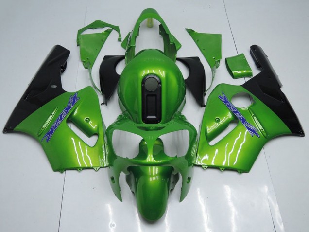 2000-2001 Kawasaki ZX12R Motorcycle Fairings - Green Black Blue Canada