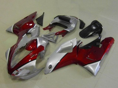 Wholesale 2000-2001 Yamaha YZF R1 Motorcycle Fairings - Silver Maroon Red Canada