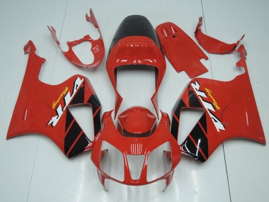 Wholesale 2000-2006 Honda VTR1000 Motorcycle Fairing Kits - Red Glossy Black Stripe Canada