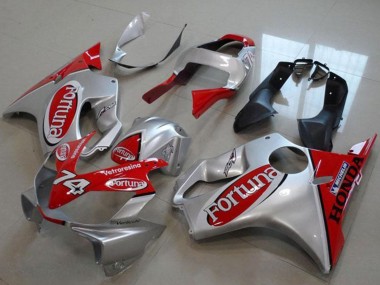 Wholesale 2000-2006 Honda VTR1000 Motorcycle Fairings - Silver Red Fortuna 74 Canada