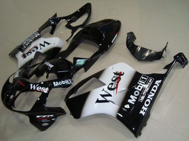 Wholesale 2000-2006 Honda VTR1000 Motorcycle Fairings - Glossy Black White West Canada