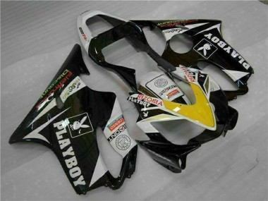 Wholesale 2001-2003 Honda CBR600 F4i Motorcycle Fairings - White Yellow Glossy Black Playboy Canada