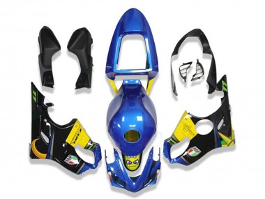 Wholesale 2001-2003 Honda CBR600 F4i Motorcycle Fairings - Blue Yellow Glossy Black Shark Canada