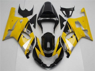 Wholesale 2001-2003 Suzuki GSXR 600/750 Motorcycle Fairings - Yellow Silver Glossy Black Canada