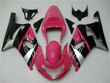 Wholesale 2001-2003 Suzuki GSXR 600/750 Motorcycle Fairings - Pink Silver Glossy Black Canada