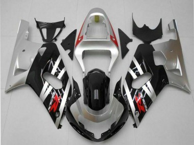 Wholesale 2001-2003 Suzuki GSXR 600/750 Motorcycle Fairings - Silver Glossy Black Red Canada