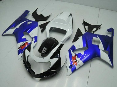 Wholesale 2001-2003 Suzuki GSXR 600/750 Motorcycle Fairings - White Blue Black Canada