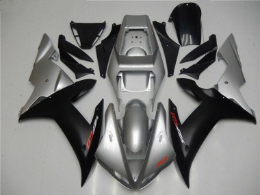 Wholesale 2002-2003 Yamaha YZF R1 Motorcycle Fairings - Silver Matte Black Canada