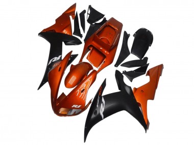 Wholesale 2002-2003 Yamaha YZF R1 Motorcycle Fairings - Orange Matte Black Canada