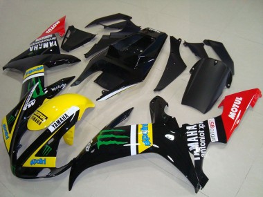 Wholesale 2002-2003 Yamaha YZF R1 Motorcycle Fairings - Glossy Black Yellow Red Green Motul Monster Canada