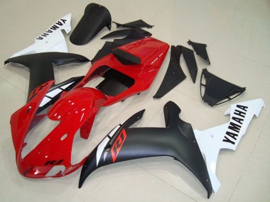 Wholesale 2002-2003 Yamaha YZF R1 Motorcycle Fairings - Red White Matte Black Canada