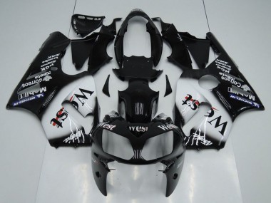 Wholesale 2002-2006 Kawasaki ZX12R Motorcycle Fairings - Glossy Black White West Canada