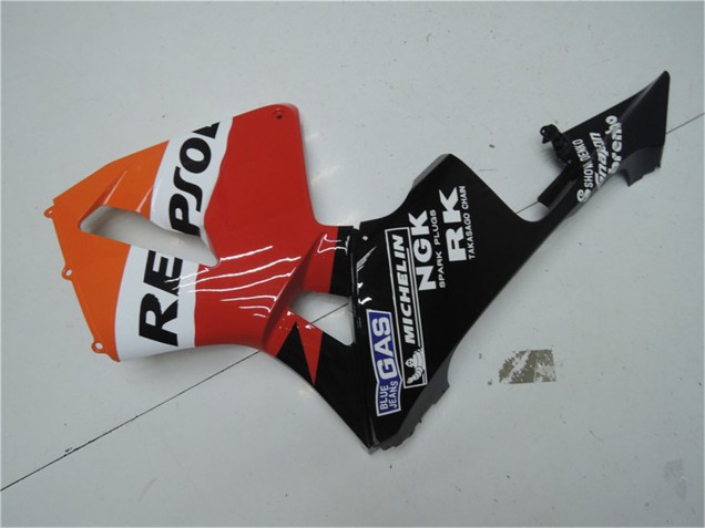 2003-2004 Honda CBR600RR Motorcycle Fairing Kits - Orange White Red Glossy Black Repsol Canada