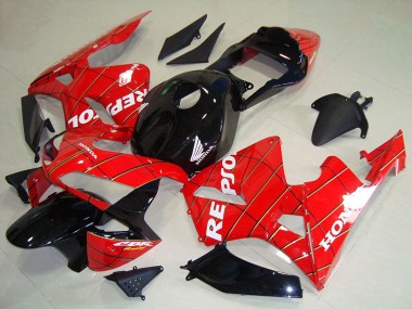 Wholesale 2003-2004 Honda CBR600RR Motorcycle Fairings - Red Glossy Black Spider Man White Repsol Canada