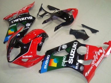 Wholesale 2003-2004 Suzuki GSXR 1000 Motorcycle Fairings - Red Black Blue Green JOMO Pepephone Canada