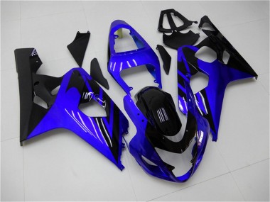Wholesale 2004-2005 Suzuki GSXR 600/750 Motorcycle Fairings - Blue Glossy Black Canada