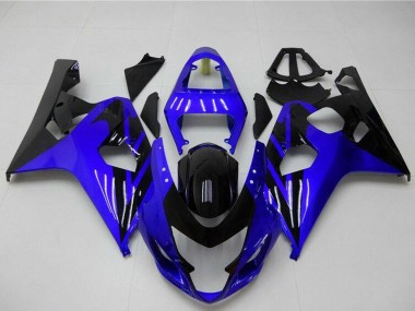 Wholesale 2004-2005 Suzuki GSXR 600/750 Motorcycle Fairings - Blue Glossy Black Canada