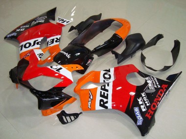 Wholesale 2004-2007 Honda CBR600 F4i Motorcycle Fairing - Orange White Red Glossy Black Repsol Canada