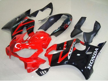 Wholesale 2004-2007 Honda CBR600 F4i Motorcycle Fairing Kits - Red Glossy Black Canada