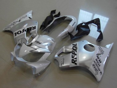 Wholesale 2004-2007 Honda CBR600 F4i Motorcycle Fairings - White Silver Black Repsol Canada