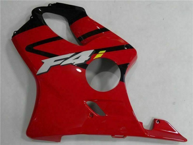 2004-2007 Honda CBR600 F4i Bike Fairings - Red Glossy Black Canada
