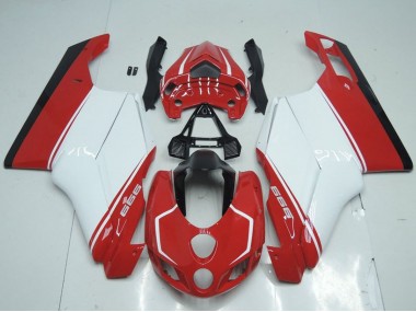 Wholesale 2005-2006 Ducati 999 Motorcycle Fairings - White Red Glossy Black Canada