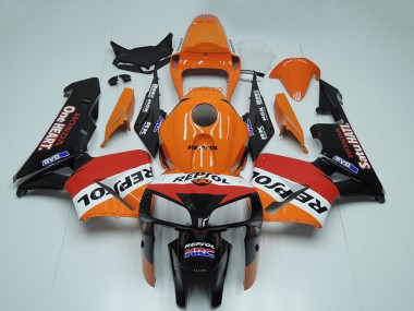 Wholesale 2005-2006 Honda CBR600RR Motorcycle Fairing - Black Orange White Red Repsol Canada