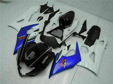 Wholesale 2005-2006 Suzuki GSXR 1000 Motorcycle Fairing - White Blue Glossy Black Canada