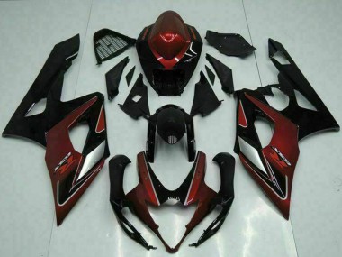 Wholesale 2005-2006 Suzuki GSXR 1000 Motorcycle Fairings - Red Silver Glossy Black Canada