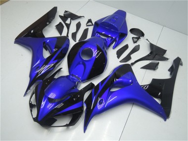 Wholesale 2006-2007 Honda CBR1000RR Motorcycle Fairing Kits - Blue Glossy Black Canada