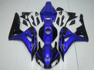 Wholesale 2006-2007 Honda CBR1000RR Motorcycle Fairing Kits - Blue Glossy Black Canada
