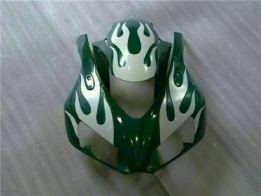 Wholesale 2006-2007 Honda CBR1000RR Motorcycle Fairings - White Green Flame Canada