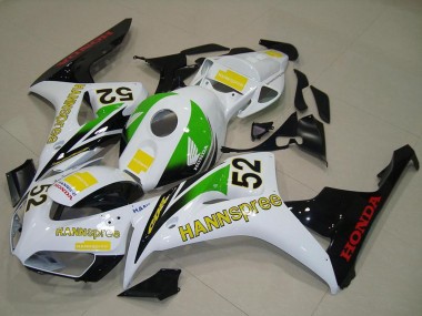 Wholesale 2006-2007 Honda CBR1000RR Motorcycle Fairings - White Green Yellow Glossy Black Hannspree 52 Canada