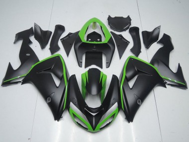 Wholesale 2006-2007 Kawasaki ZX10R Motorcycle Fairing - Green Matte Black Canada