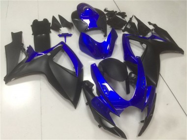 Wholesale 2006-2007 Suzuki GSXR 600/750 Motorcycle Fairings - Blue Matte Black Canada