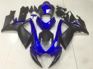 Wholesale 2006-2007 Suzuki GSXR 600/750 Motorcycle Fairings - Blue Matte Black Canada