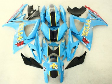 Wholesale 2006-2007 Suzuki GSXR 600/750 Motorcycle Fairings - Light Blue Black Yellow Rizla Canada